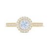 Thumbnail Image 3 of THE LEO First Light Diamond Round-Cut Engagement Ring 1/2 ct tw 14K Two-Tone Gold