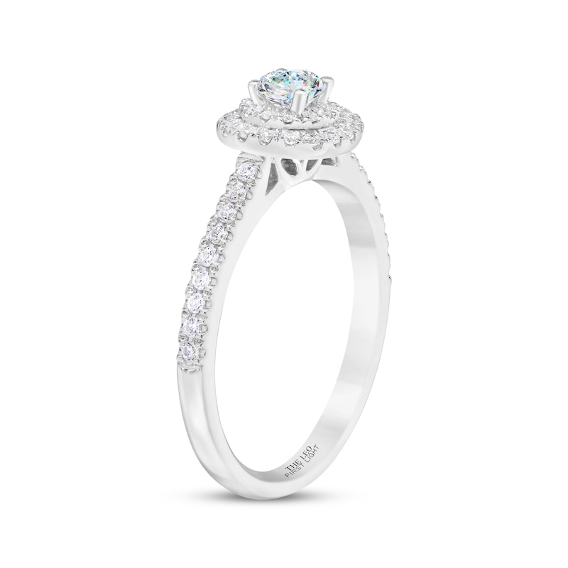 Main Image 2 of THE LEO First Light Diamond Round-Cut Engagement Ring 1/2 ct tw 14K White Gold