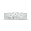 Thumbnail Image 4 of Round-Cut Diamond Three-Stone Bridal Set 1/5 ct tw 10K White Gold