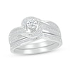 Thumbnail Image 0 of Round-Cut Diamond Bypass Bridal Set 3/8 ct tw 10K White Gold