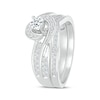 Thumbnail Image 1 of Round-Cut Diamond Bypass Bridal Set 3/8 ct tw 10K White Gold