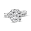 Thumbnail Image 1 of Emerald-Cut Diamond Frame Engagement Ring 1-1/2 ct tw 14K White Gold