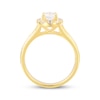 Thumbnail Image 2 of Oval-Cut Diamond Halo Bridal Set 1-1/2 ct tw 14K Yellow Gold