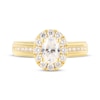 Thumbnail Image 3 of Oval-Cut Diamond Halo Bridal Set 1-1/2 ct tw 14K Yellow Gold