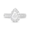 Thumbnail Image 4 of Pear-Shaped Diamond Halo Bridal Set 1-1/2 ct tw 14K White Gold