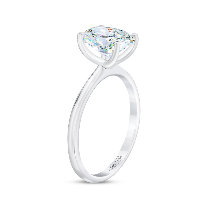 THE LEO First Light Diamond Oval-Cut Solitaire Engagement Ring 2 ct tw 14K White Gold