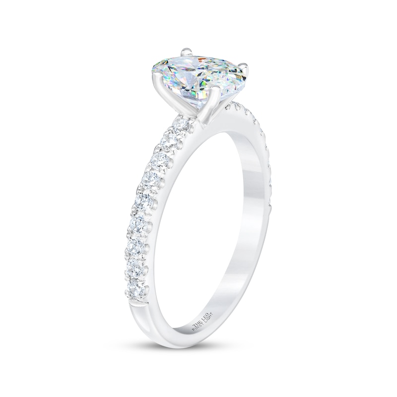 Main Image 2 of THE LEO First Light Diamond Oval-Cut Engagement Ring 1-1/4 ct tw 14K White Gold