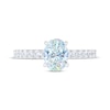 Thumbnail Image 3 of THE LEO First Light Diamond Oval-Cut Engagement Ring 1-1/4 ct tw 14K White Gold