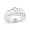 Thumbnail Image 1 of Round Diamond Three-Stone Engagement Ring 2-1/4 ct tw 14K White Gold