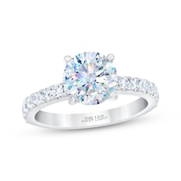 THE LEO First Light Diamond Round-Cut Engagement Ring 2-3/8 ct tw 14K White Gold