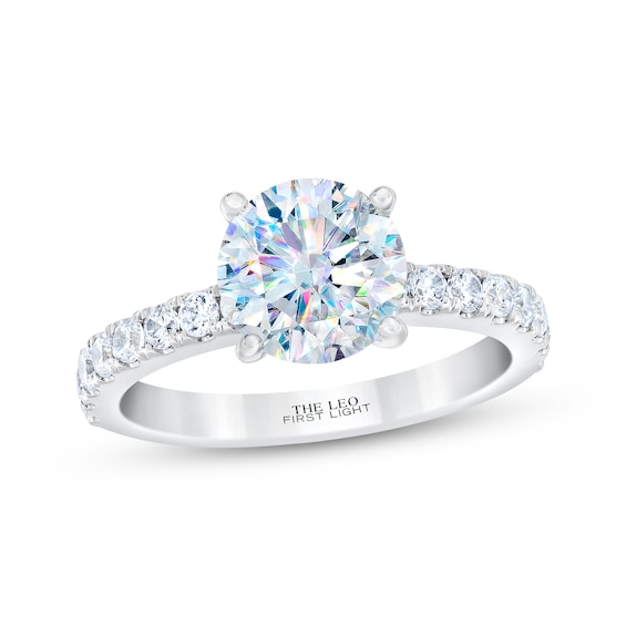 THE LEO First Light Diamond Round-Cut Engagement Ring 2-3/ ct tw 14K White Gold