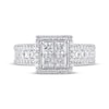 Thumbnail Image 3 of Princess-Cut Quad Diamond Engagement Ring 2-1/3 ct tw 14K White Gold