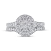 Thumbnail Image 2 of Multi-Diamond Center Bridal Set 1/2 ct tw 14K White Gold