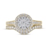 Thumbnail Image 3 of Multi-Diamond Center Bridal Set 1/2 ct tw 14K Yellow Gold