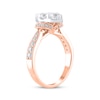 Thumbnail Image 2 of Multi-Diamond Center Marquise-Shaped Engagement Ring 1-1/4 ct tw 14K Rose Gold