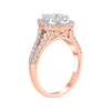 Thumbnail Image 2 of Multi-Diamond Center Pear Frame Engagement Ring 1-1/5 ct tw 14K Rose Gold