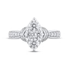 Thumbnail Image 3 of Multi-Diamond Center Marquise-Shaped Engagement Ring 1-1/4 ct tw 14K White Gold