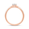 Thumbnail Image 3 of Round-Cut Diamond Bridal Set 1/4 ct tw 10K Rose Gold