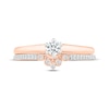 Thumbnail Image 4 of Round-Cut Diamond Bridal Set 1/4 ct tw 10K Rose Gold