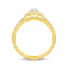 Thumbnail Image 3 of Multi-Diamond Marquise-Shaped Bridal Set 1/4 ct tw Round-Cut 10K Yellow Gold