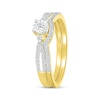 Thumbnail Image 2 of Round-Cut Diamond Bridal Set 1/6 ct tw 10K Yellow Gold