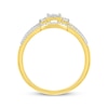 Thumbnail Image 3 of Round-Cut Diamond Bridal Set 1/6 ct tw 10K Yellow Gold