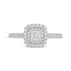 Thumbnail Image 3 of Neil Lane Princess-Cut Diamond Double Cushion Frame Engagement Ring 3/4 ct tw 14K White Gold