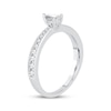 Thumbnail Image 2 of Pear-Shaped Diamond Engagement Ring 1/2 ct tw 14K White Gold & Platinum