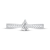 Thumbnail Image 3 of Pear-Shaped Diamond Engagement Ring 1/2 ct tw 14K White Gold & Platinum