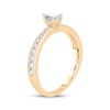 Thumbnail Image 2 of Pear-Shaped Diamond Tapered Engagement Ring 1/2 ct tw 14K Yellow Gold