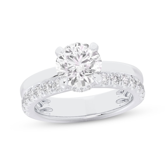 Lab-Created Diamonds by KAY Round-Cut Engagement Ring 2 1/2 ct tw 14K White Gold (SI2/F)
