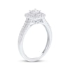 Thumbnail Image 2 of Multi-Diamond Cushion Halo Engagement Ring 3/8 ct tw 14K White Gold