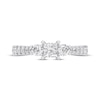 Thumbnail Image 3 of Princess & Round-Cut Diamond Three-Stone Engagement Ring 1 ct tw 14K White Gold