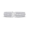 Thumbnail Image 3 of Princess-Cut Diamond Three-Row Engagement Ring 1 ct tw 14K White Gold