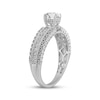 Thumbnail Image 2 of Round-Cut Diamond Three-Row Engagement Ring 1 ct tw 14K White Gold