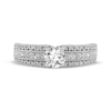 Thumbnail Image 3 of Round-Cut Diamond Three-Row Engagement Ring 1 ct tw 14K White Gold