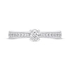 Thumbnail Image 3 of Oval-Cut Diamond Engagement Ring 1/2 ct tw 14K White Gold & Platinum