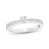 Thumbnail Image 0 of Round-Cut Diamond Engagement Ring 1/2 ct tw 14K White Gold & Platinum