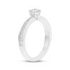 Thumbnail Image 1 of Round-Cut Diamond Engagement Ring 1/2 ct tw 14K White Gold & Platinum