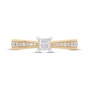 Thumbnail Image 3 of Princess-Cut Diamond Tapered Engagement Ring 1/2 ct tw 14K Yellow Gold