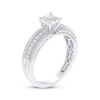 Thumbnail Image 2 of Princess-Cut Diamond Three-Row Channel Engagement Ring 1 ct tw 14K White Gold