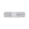 Thumbnail Image 3 of Princess-Cut Diamond Three-Row Channel Engagement Ring 1 ct tw 14K White Gold