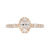 Thumbnail Image 3 of Neil Lane Premiere Oval-Cut Diamond Halo Engagement Ring 1-1/2 ct tw 14K Yellow Gold