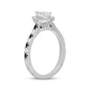 Thumbnail Image 2 of Neil Lane Pear-Shaped White Diamond & Black Diamond Engagement Ring 1 ct tw 14K White Gold