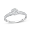 Thumbnail Image 0 of Multi-Diamond Double-Row Engagement Ring 3/8 ct tw 14K White Gold