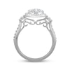 Thumbnail Image 2 of Multi-Diamond Cushion Halo Engagement Ring 1 ct tw 14K White Gold