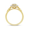 Thumbnail Image 3 of Round-Cut Diamond Halo Engagement Ring 1/4 ct tw 14K Yellow Gold