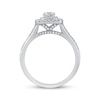 Thumbnail Image 3 of Cushion-Cut Diamond Double Halo Engagement Ring 5/8 ct tw 14K White Gold