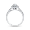 Thumbnail Image 2 of Round-Cut Diamond Double Halo Engagement Ring 1/2 ct tw 14K White Gold