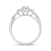 Thumbnail Image 3 of Round-Cut Diamond Three-Stone Twist Shank Engagement Ring 1/2 ct tw 14K White Gold